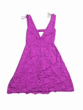 Nwot Zara Floral Lace Cutout Mini Dress | XS | Made in Morocco